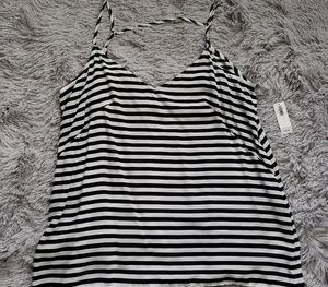 OLD NAVY Striped V-neck and Back Tank